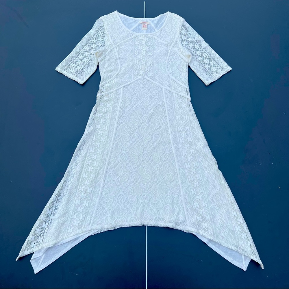 Elegant White Alouette Lace Dress from Sundance